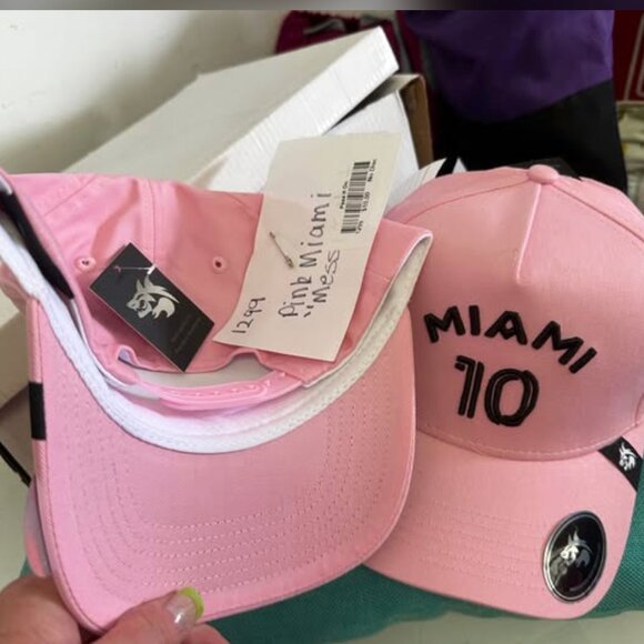 Messi #10 Ball Cap New PINK-Unisex - Picture 1 of 1
